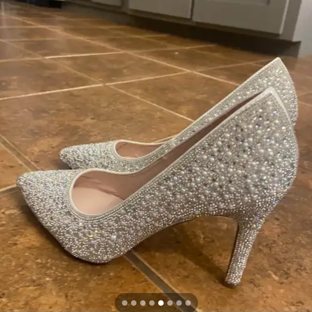 Sparkling Silver Women's Heels